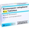 Buy Bromazepam 6mg 20 tablets
