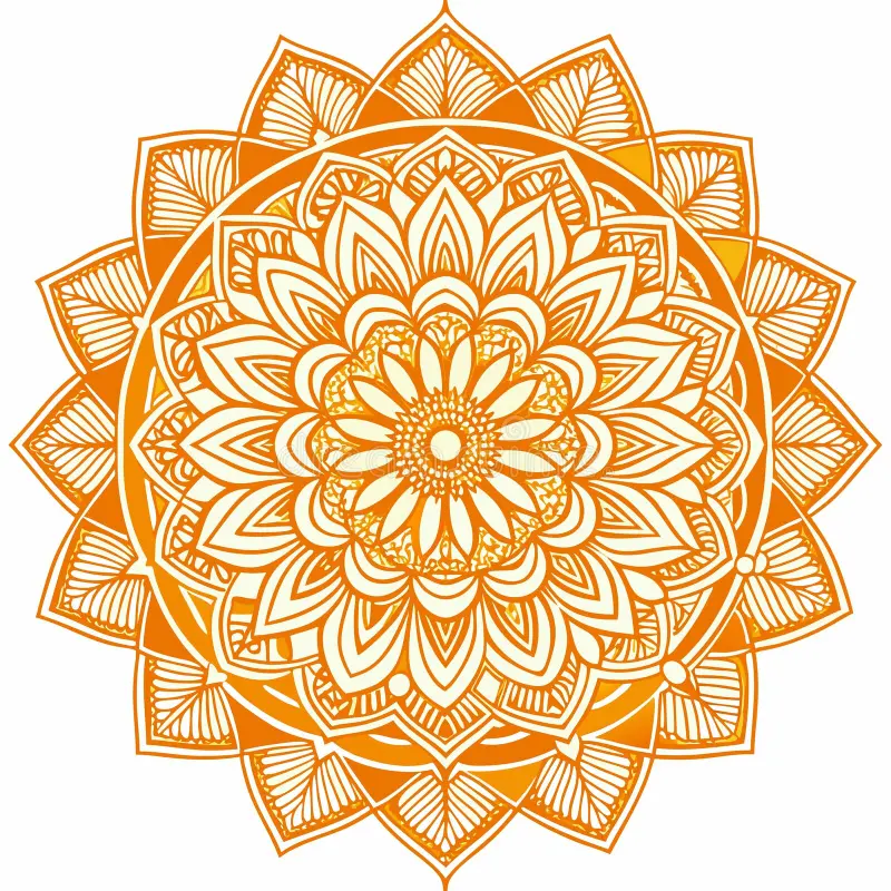 Buy Orange Mandala Mix